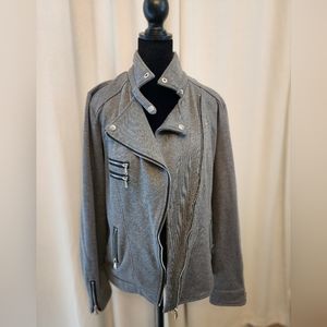 ReneeC Women's Asymmetrical Grey Jacket size L